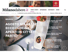 Tablet Screenshot of milanodabere.it